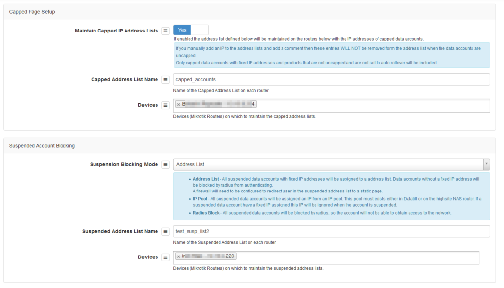 Choose To Block Or To Redirect Users On Suspension - DataTill